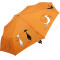 Parapluie orange automatique 98 cm - miniature