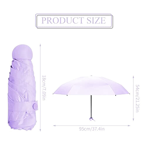 Parapluie violet 18 cm variant 0 