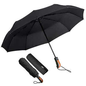 Parapluie noir automatique 116 cm