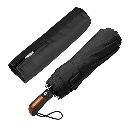 Parapluie noir automatique 116 cm variant 6 