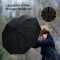 Parapluie noir automatique 116 cm - miniature variant 2