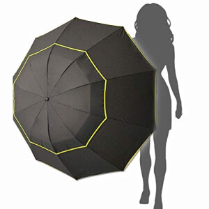 Parapluie noir le automatique 140 cm