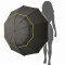 Parapluie noir le automatique 140 cm - miniature