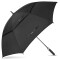 Parapluie noir automatique 157 cm - miniature