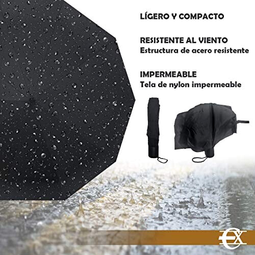 Parapluie noir 23 cm variant 0 