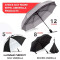 Parapluie gris gray automatique 29 cm - miniature variant 8