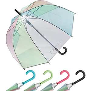 Parapluie Transparent multicolorenoir 88 cm