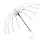 Parapluie Transparent blanc automatique 84 cm - miniature