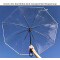 Parapluie Transparent -blanc automatique 130 cm - miniature variant 5